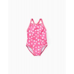 BABY GIRL'S 'HEARTS' SWIMSUIT, PINK