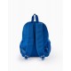 BACKPACK FOR BABY AND BOY, BLUE/WHITE/RED
