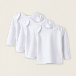 PACK OF 3 UNDERSHIRTS WITH THERMAL EFFECT FOR BABY, WHITE