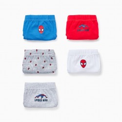 PACK OF 5 COTTON BRIEFS FOR BOYS 'SPIDER-MAN', MULTICOLOR