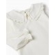BABY GIRL COTTON JERSEY LONG SLEEVE T-SHIRT, WHITE