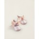 BALLERINAS WITH BOW FOR NEWBORN, PINK