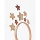 HEADBAND WITH STARS AND GLITTER FOR GIRLS, GOLD