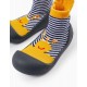 STEPPIES SOCK SLIPPERS FOR BABY BOY 'MONSTER', BLUE/YELLOW