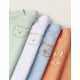 PACK OF 4 COTTON BODIES FOR NEWBORNS AND BABY BOYS 'ANIMALS', MULTICOLOR