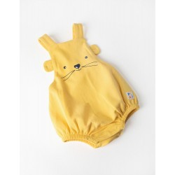JUMPSUIT FOR NEWBORN 'PLAY', YELLOW