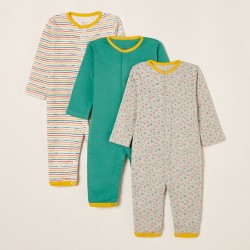 3 BABYGROWS FOR BABY 'STARS&STRIPES', MULTICOLOR