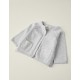 KNITTED JACKET FOR NEWBORN, GRAY