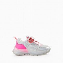 BABY GIRL SHOES 'LAYLA ZY SUPERLIGHT RUNNER', WHITE/PINK