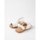 LEATHER SANDALS FOR BABY GIRL, WHITE