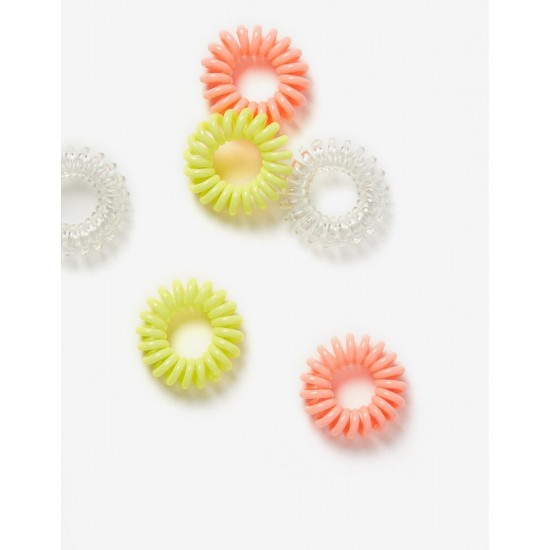 6 NON-MARKING HAIR TIES FOR BABY AND GIRL, MULTICOLORED