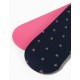 2 TIGHTS FOR BABY GIRL 'STARS', DARK BLUE / PINK