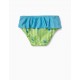 BATHING BRIEFS FOR BABY GIRL, GREEN AND BLUE
