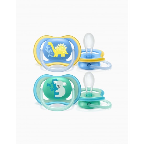 ULTRA AIR 18M+ SILICONE PACIFIER PHILIPS/AVENT 2 PCS.