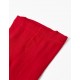  ANTI-PILLING MESH TIGHTS FOR GIRLS, RED
