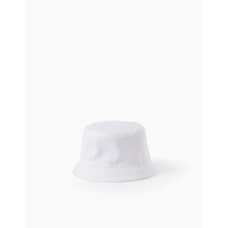 TWILL HAT FOR BABY AND CHILDREN, WHITE