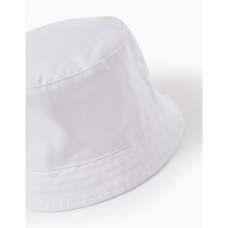 TWILL HAT FOR BABY AND CHILDREN, WHITE