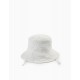 COTTON HAT WITH ENGLISH EMBROIDERY FOR GIRLS, WHITE