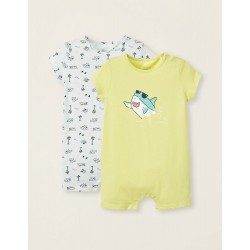 PACK 2 BABY BOY JUMPSUITS 'SHARKS', MULTICOLOUR