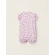PACK OF 2 BABY GIRL 'MINNIE' COTTON JUMPSUITS, WHITE/PINK